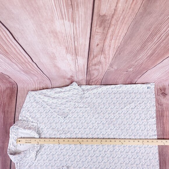 Peter Millar Seaside Mens XXL Sand Bar Aqua Cotton Polo Shirt Cocktail Martini - Picture 12 of 12